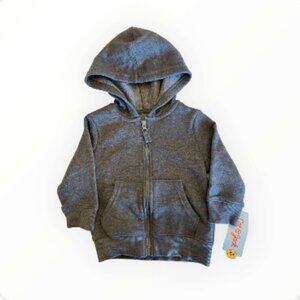 Cat & Jack Baby Zip-Up Hoodie 12M Gray NWT (111-1)